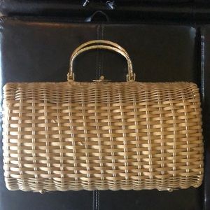 Vintage 1960’s Wicker Basket Bag